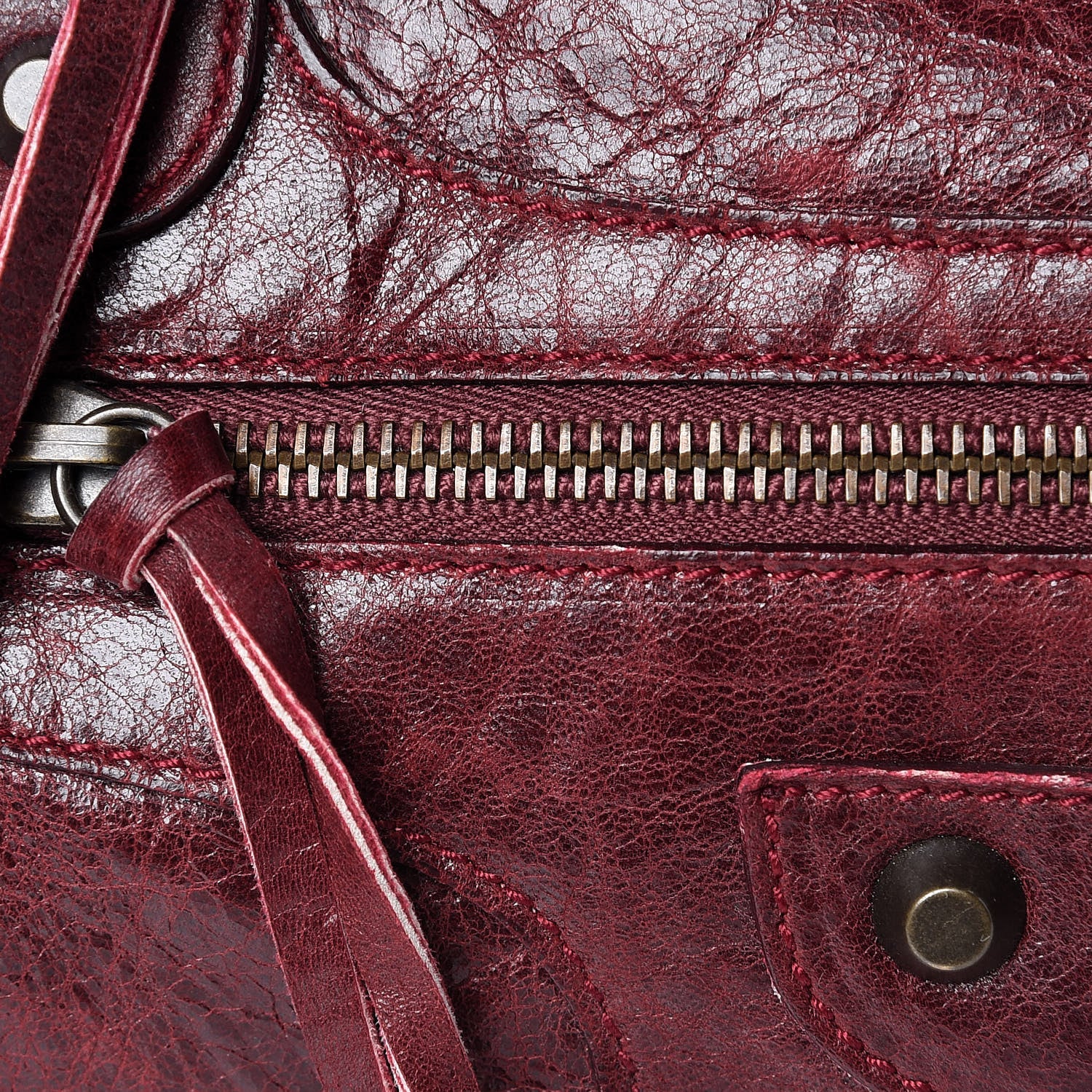 Balenciaga Chevre Classic Hardware Twiggy Rouge Grenat 10 of 15