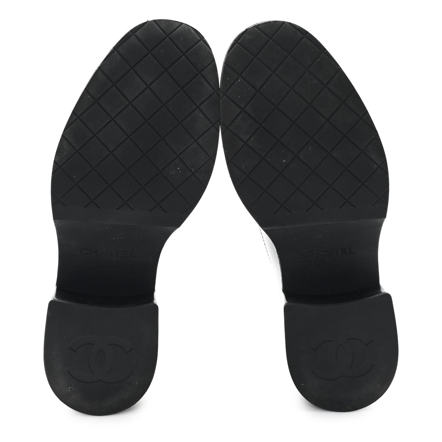 Chanel Calfskin CC Platform Loafers 38 Black 6 of 11