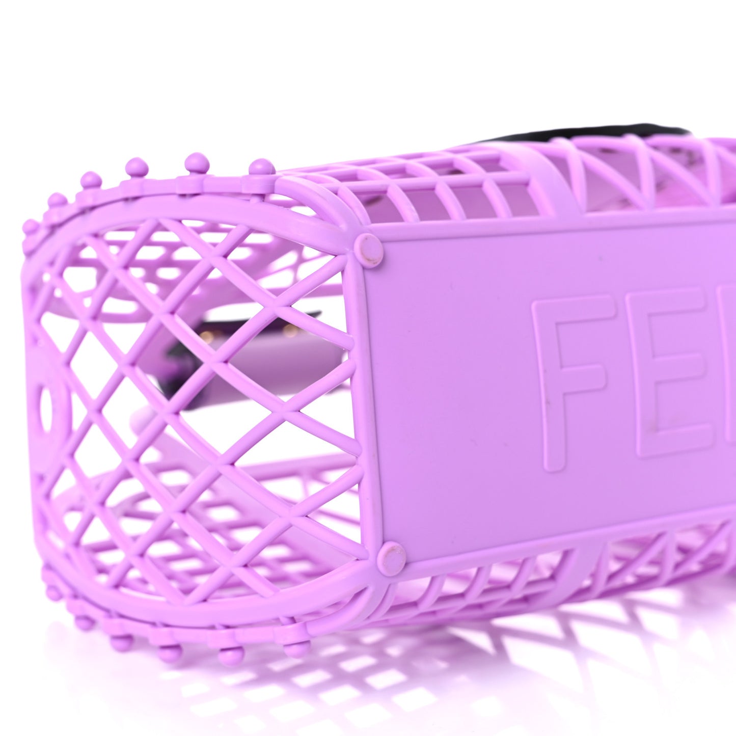 Recycled Plastic Vitello Liberty Matte Small Fendi Basket Violetta