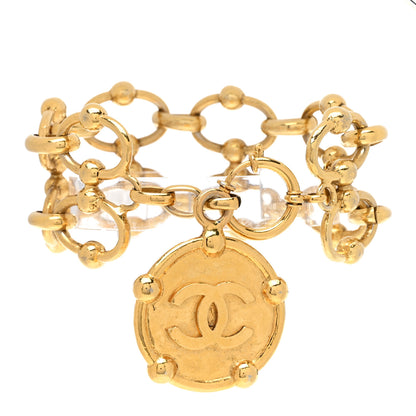 Chanel CC Medallion Chain Bracelet Gold 1 of 5