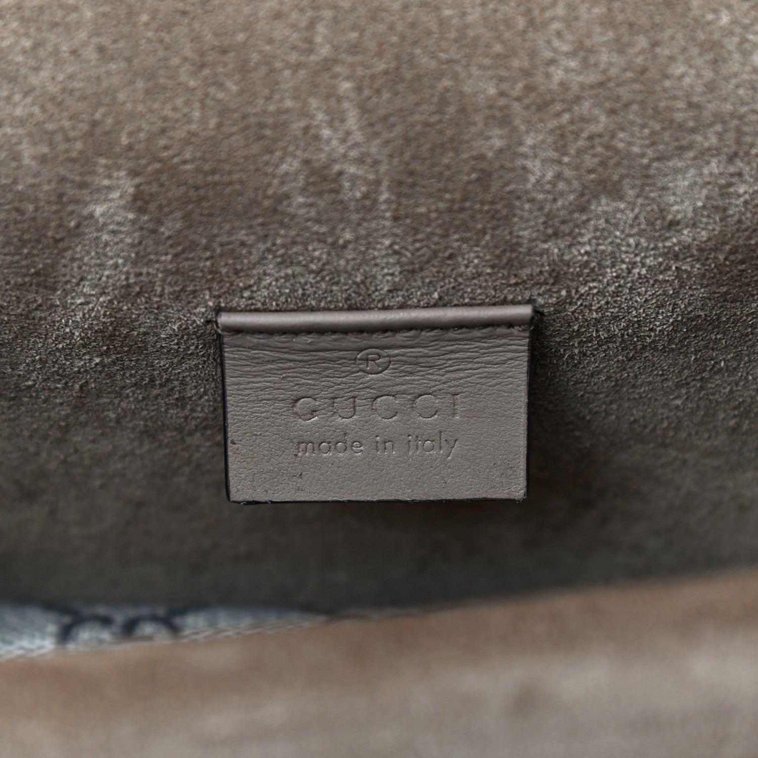Gucci GG Supreme Monogram Suede Crystal Small Dionysus Shoulder Bag Beige Ebony Taupe 6 of 15