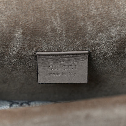 Gucci GG Supreme Monogram Suede Crystal Small Dionysus Shoulder Bag Beige Ebony Taupe 6 of 15