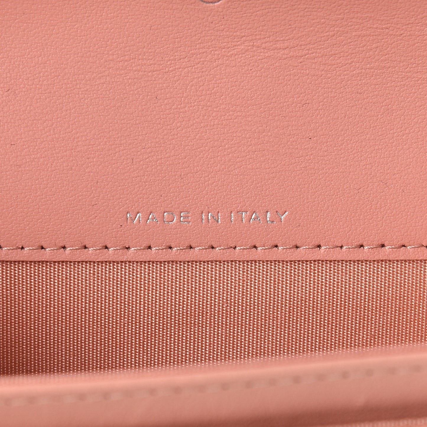Goatskin Camellia Embossed Card Holder Wallet Light Pink
