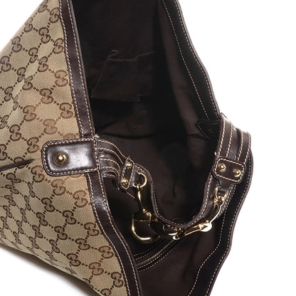 Gucci Monogram Large Wave Hobo Dark Brown 5 of 7