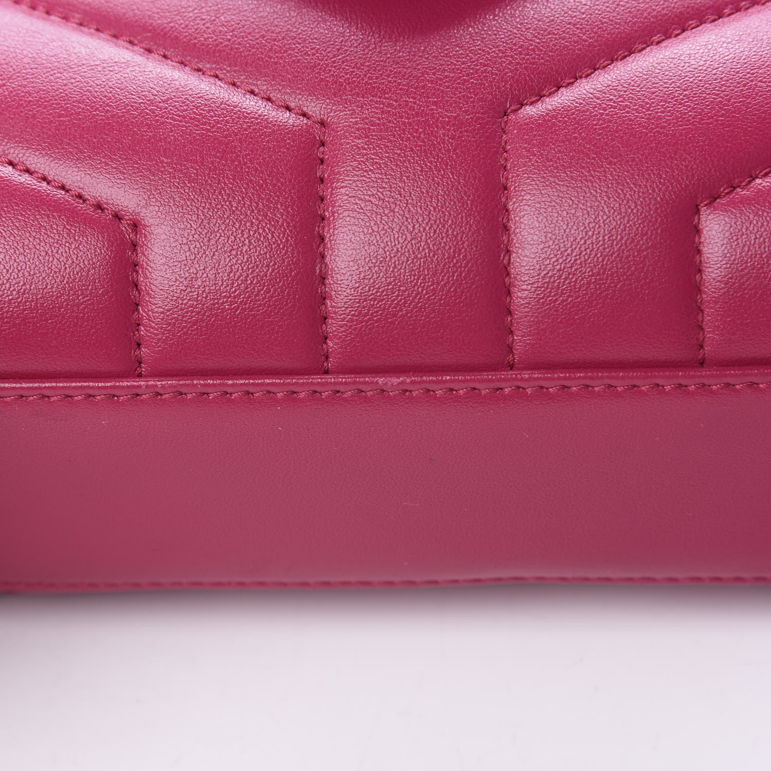 Saint Laurent Calfskin Y Quilted Monogram Toy Loulou Crossbody Bag Freesia 12 of 12