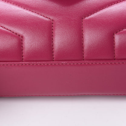 Saint Laurent Calfskin Y Quilted Monogram Toy Loulou Crossbody Bag Freesia 12 of 12