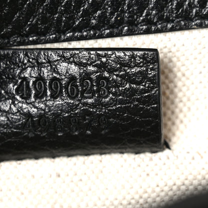 Gucci Dollar Calfskin Enamel Small Dionysus Shoulder Bag Black Electric Blue 7 of 10