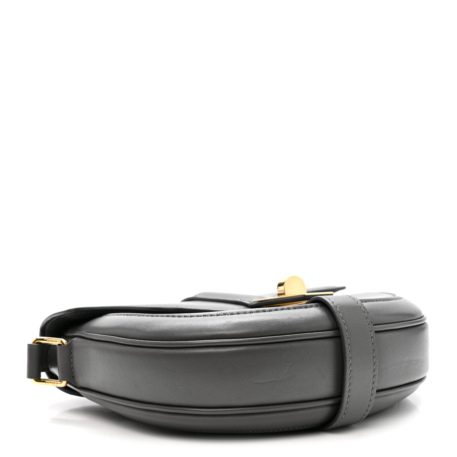 Celine Satinated Calfskin Besace Small 16 Grey 4 of 9