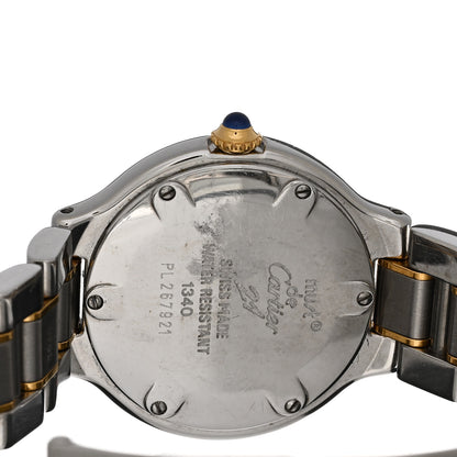 Cartier Stainless Steel 18K Yellow Gold 28mm Must De 21 Quartz Watch 4 of 5