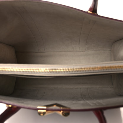 Louis Vuitton Monogram Cuir Plume Very Tote MM Mastic Raisin 5 of 10