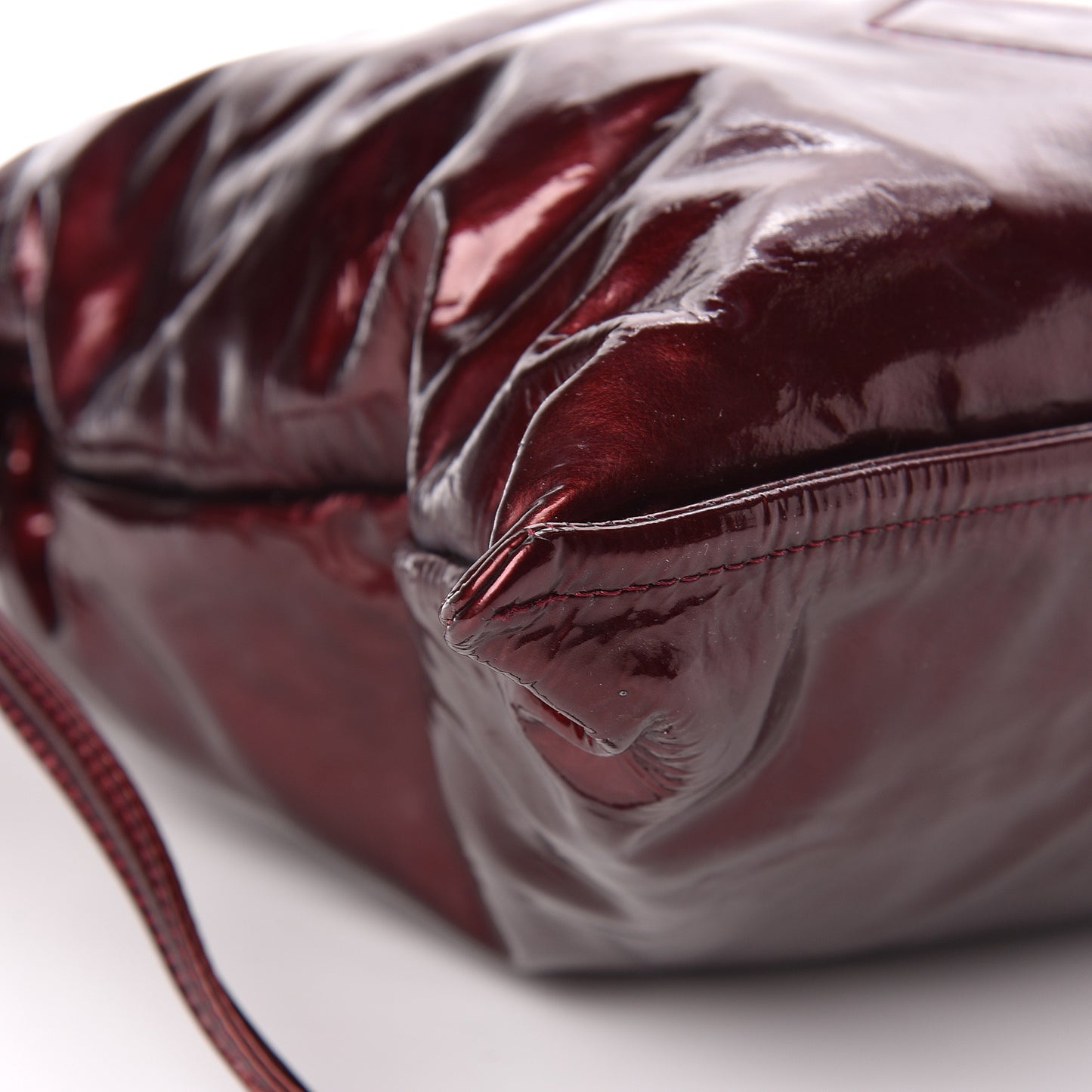 Patent Bonbons Shopper Tote Bordeaux