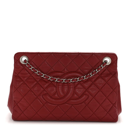 Chanel Caviar Quilted Timeless CC Shopping Tote Red 1 of 12