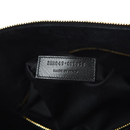 Saint Laurent Calfskin Classic Duffle 6 Black 8 of 19