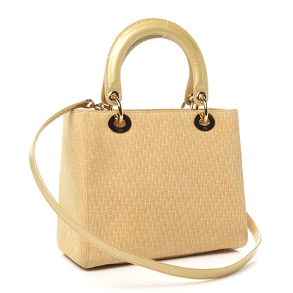 Christian Dior Nubuck Diorissimo Medium Lady Dior Gold 3 of 13