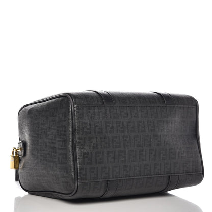 Fendi Zucchino Spalmati Vitello Small Boston Moro Black 4 of 10