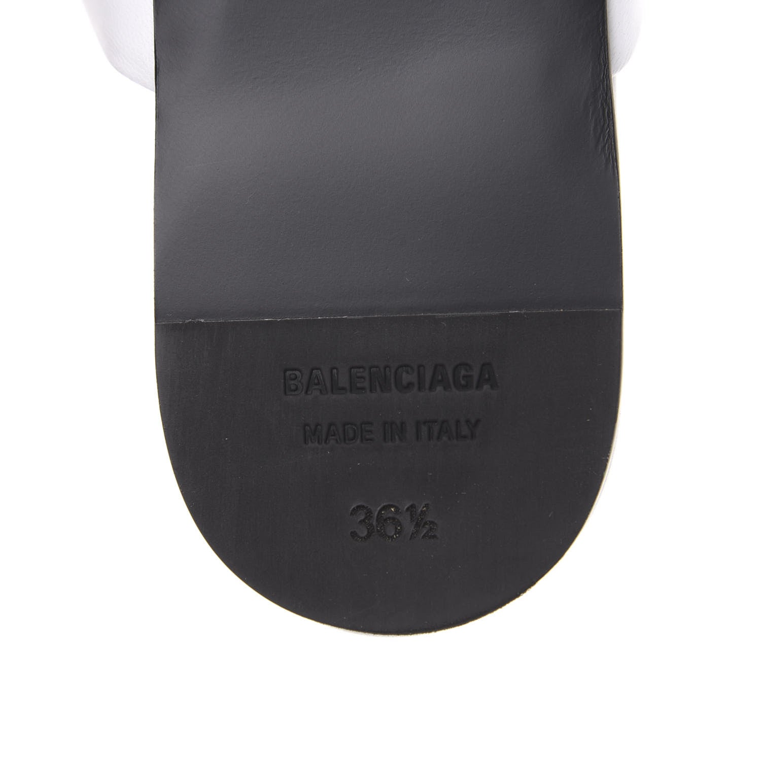 Balenciaga Shiny Sheepskin Oval BB Mule Sandals 36.5 White 6 of 9