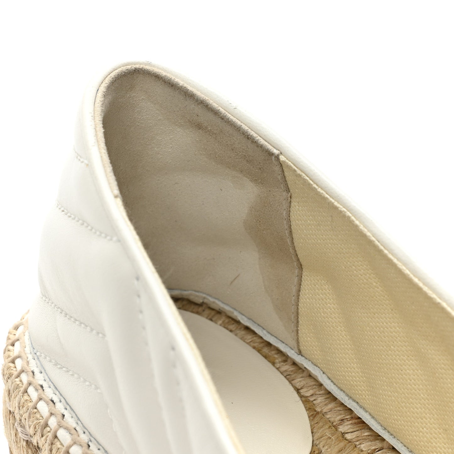 Nappa Matelasse GG Marmont Espadrilles 40.5 Great White