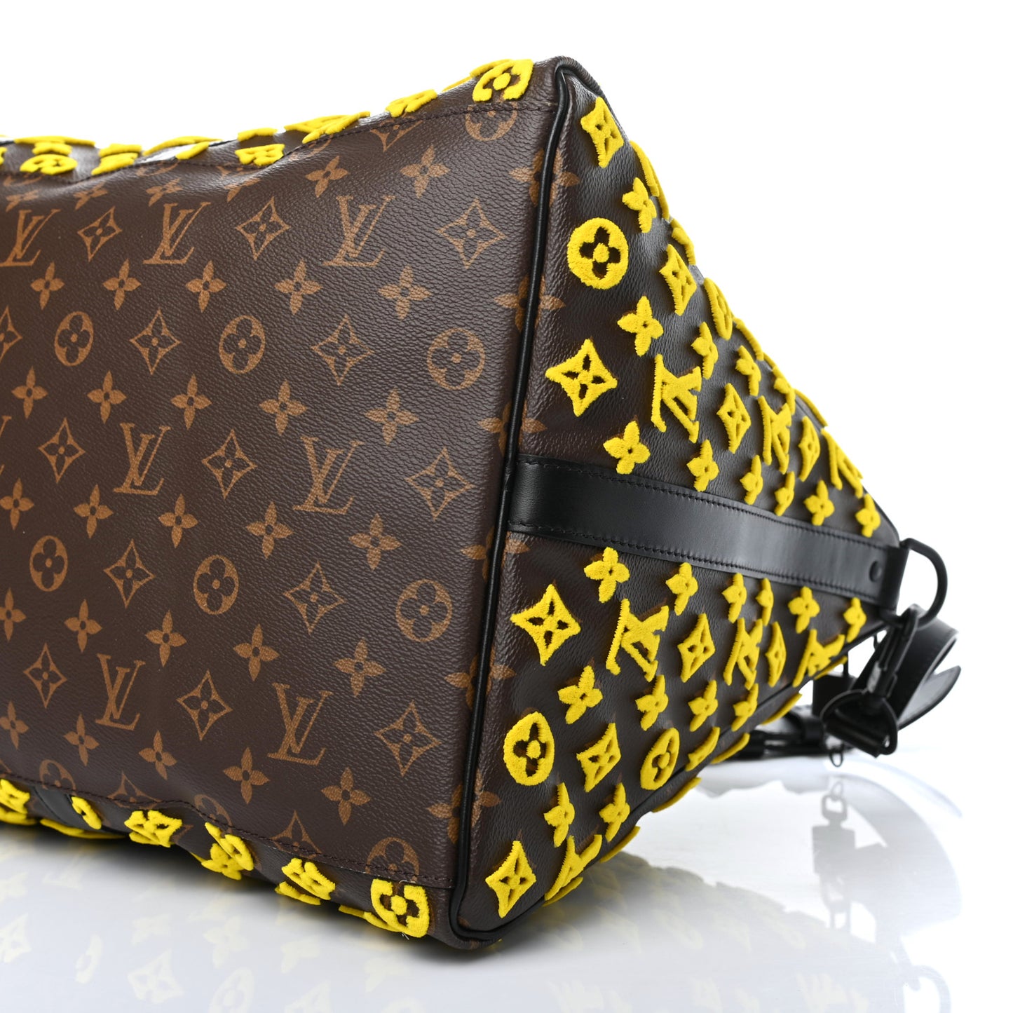 Monogram Tuffetage Keepall Triangle Bandouliere 50 Jaune