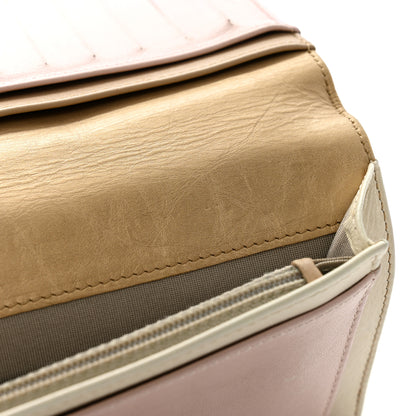 Chanel Metallic Calfskin Quilted Yen Wallet Gold Pink 11 of 14