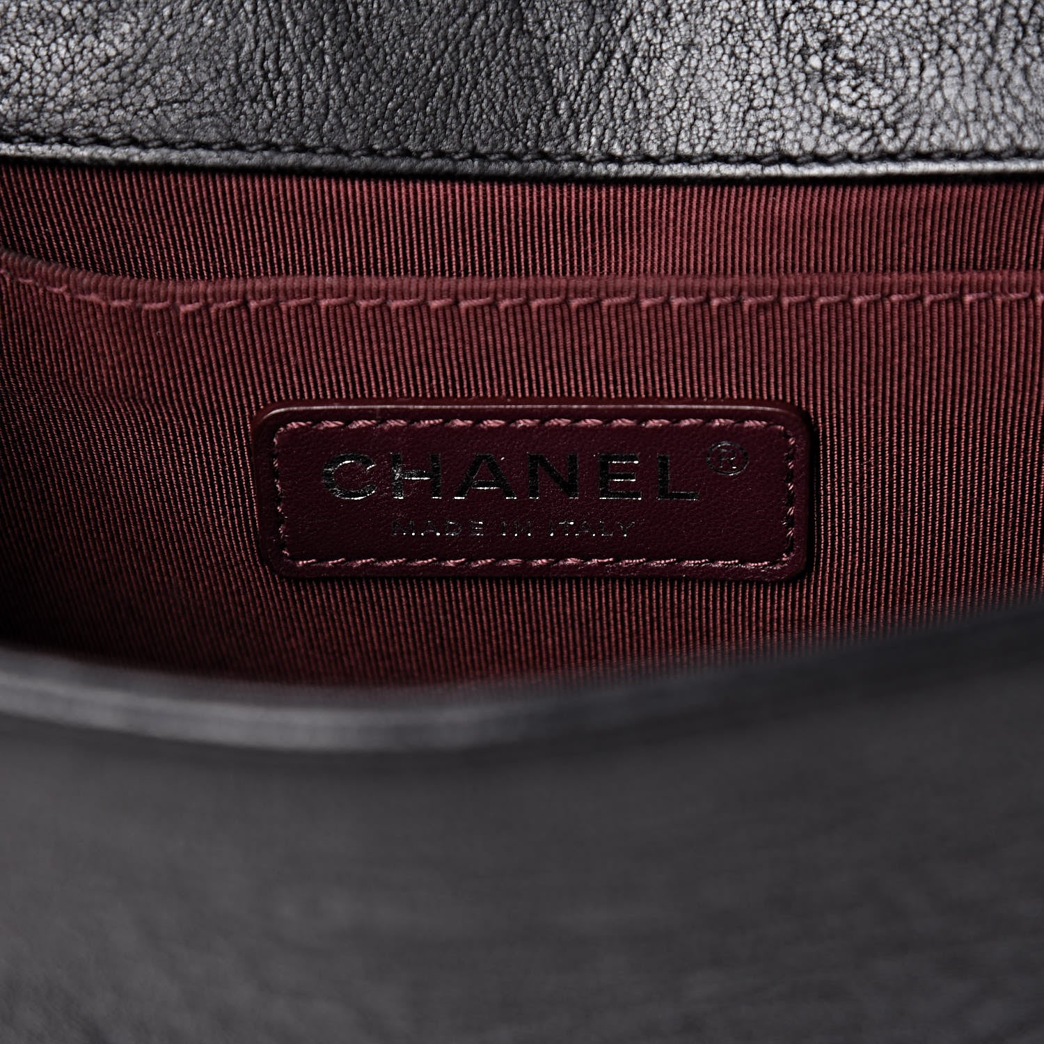 Chanel Crumpled Lambskin Small Studded Boy Flap Black 6 of 12