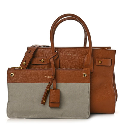 Saint Laurent Grained Calfskin Baby Sac De Jour Supple Canyon 1 of 9