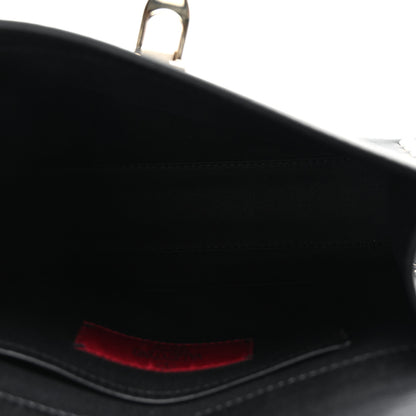 Valentino Garavani Vitello Medium Rockstud Flip Lock Crossbody Bag Black 5 of 9