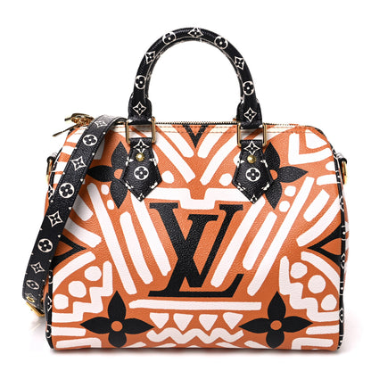 Louis Vuitton Monogram Giant Crafty Speedy Bandouliere 25 Creme Caramel 1 of 9