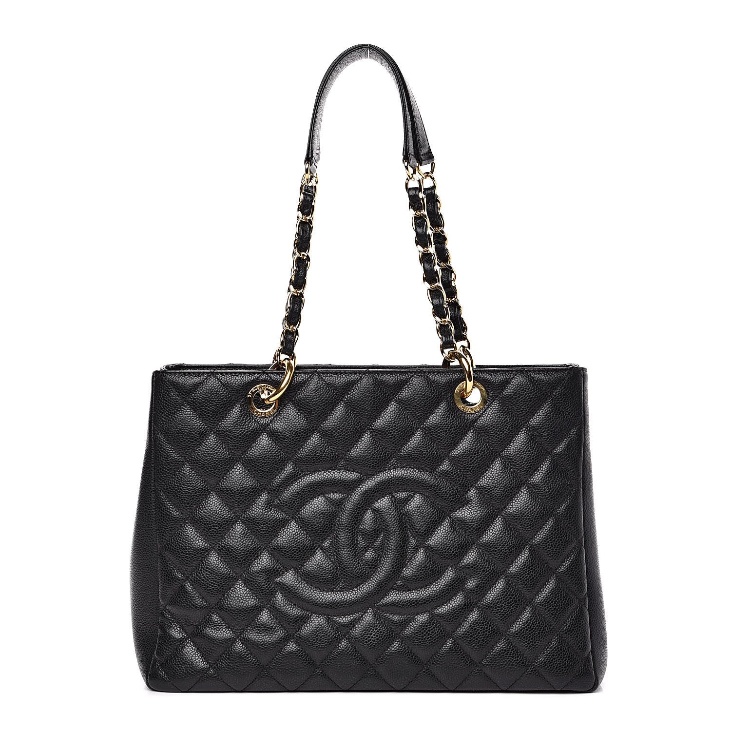 Chanel Caviar Quilted Grand Shopping Tote GST Black 1 of 12