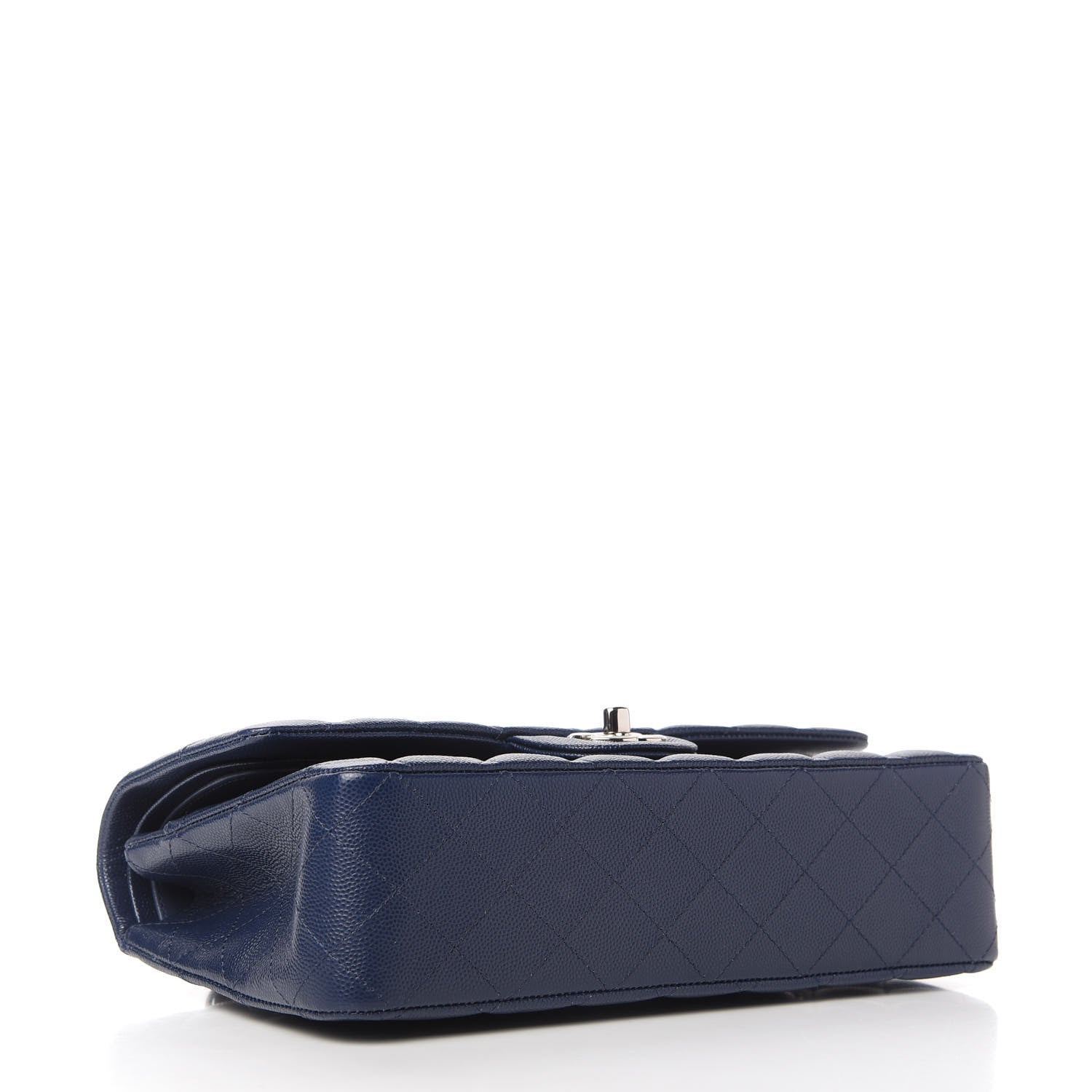 Chanel Caviar Quilted Medium Double Flap Navy 4 of 11