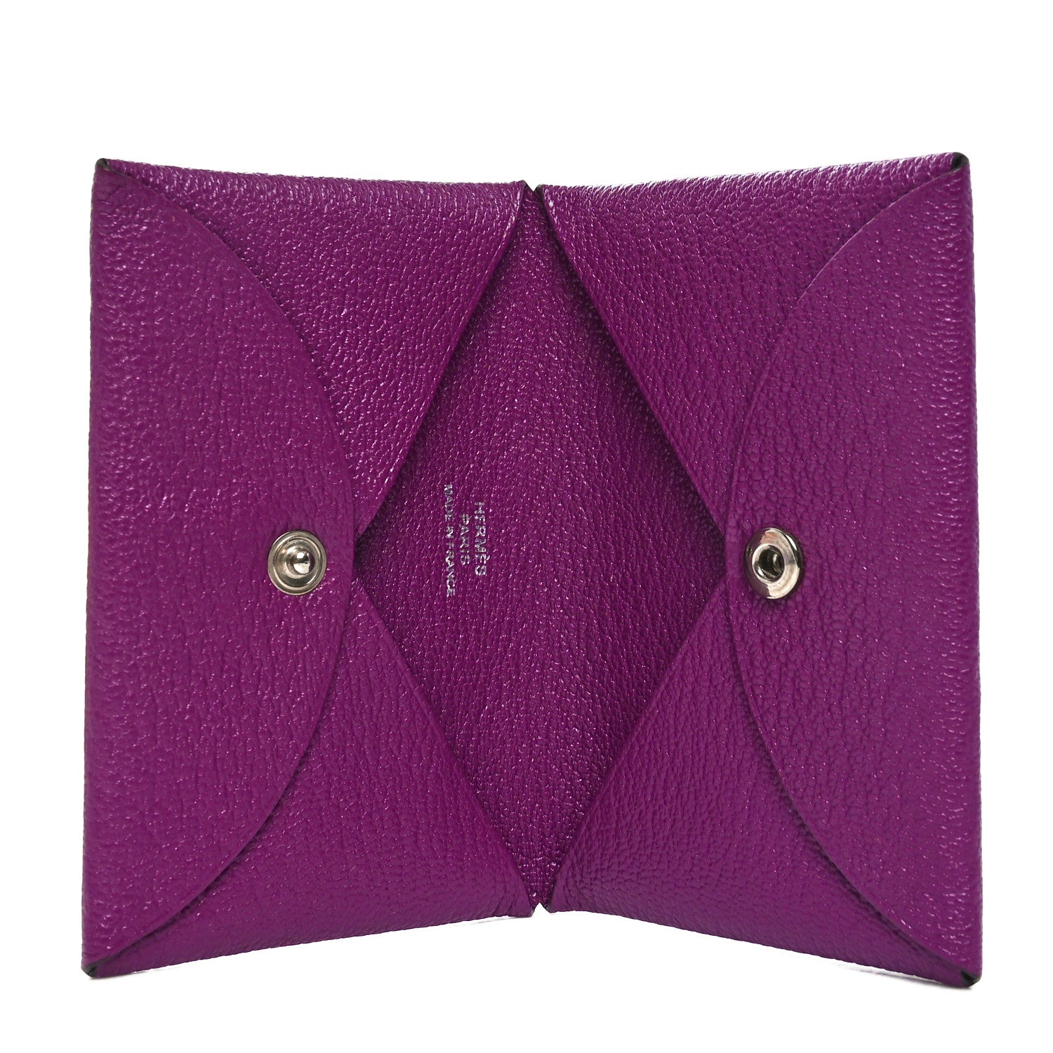 Hermes Chevre Mysore Calvi Card Case Anemone 8 of 10