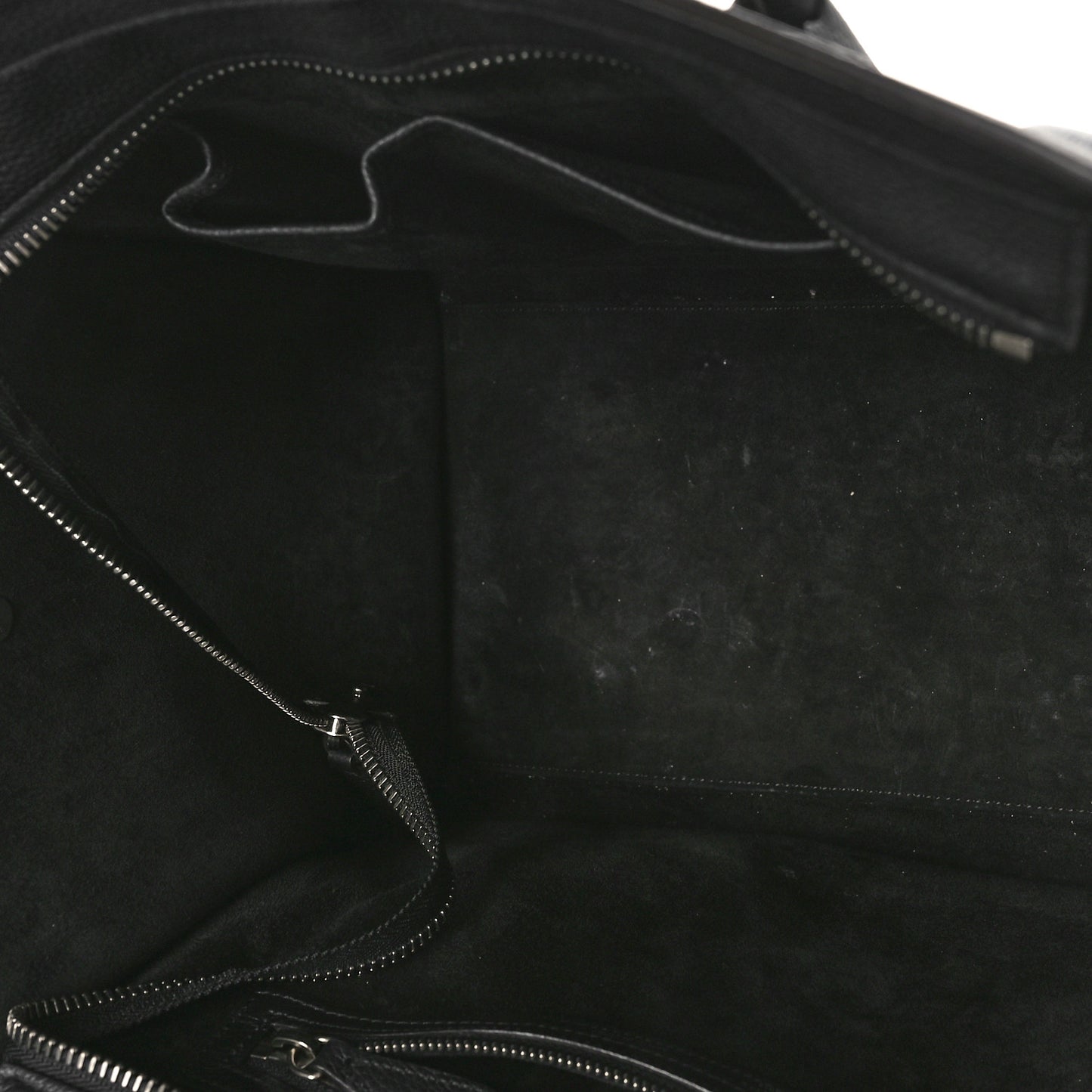 Drummed Calfskin Mini Luggage Black