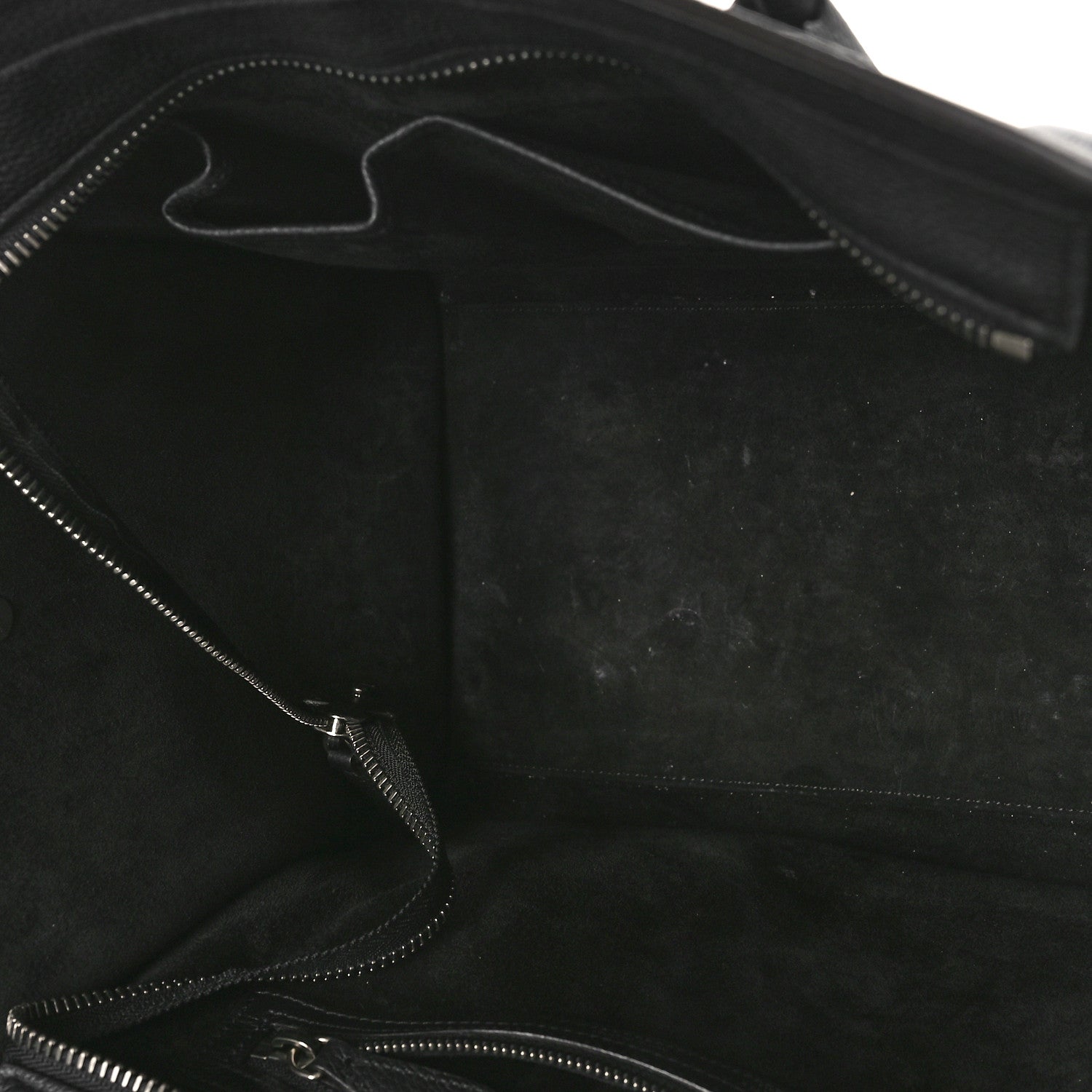 Celine Drummed Calfskin Mini Luggage Black 5 of 8
