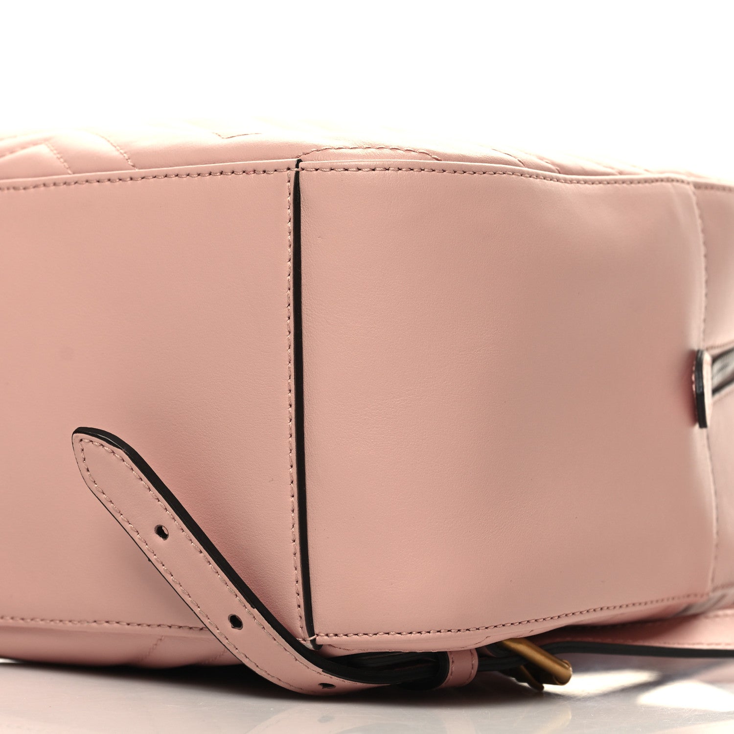Gucci Calfskin Matelasse GG Marmont Dome Backpack Perfect Pink 9 of 9