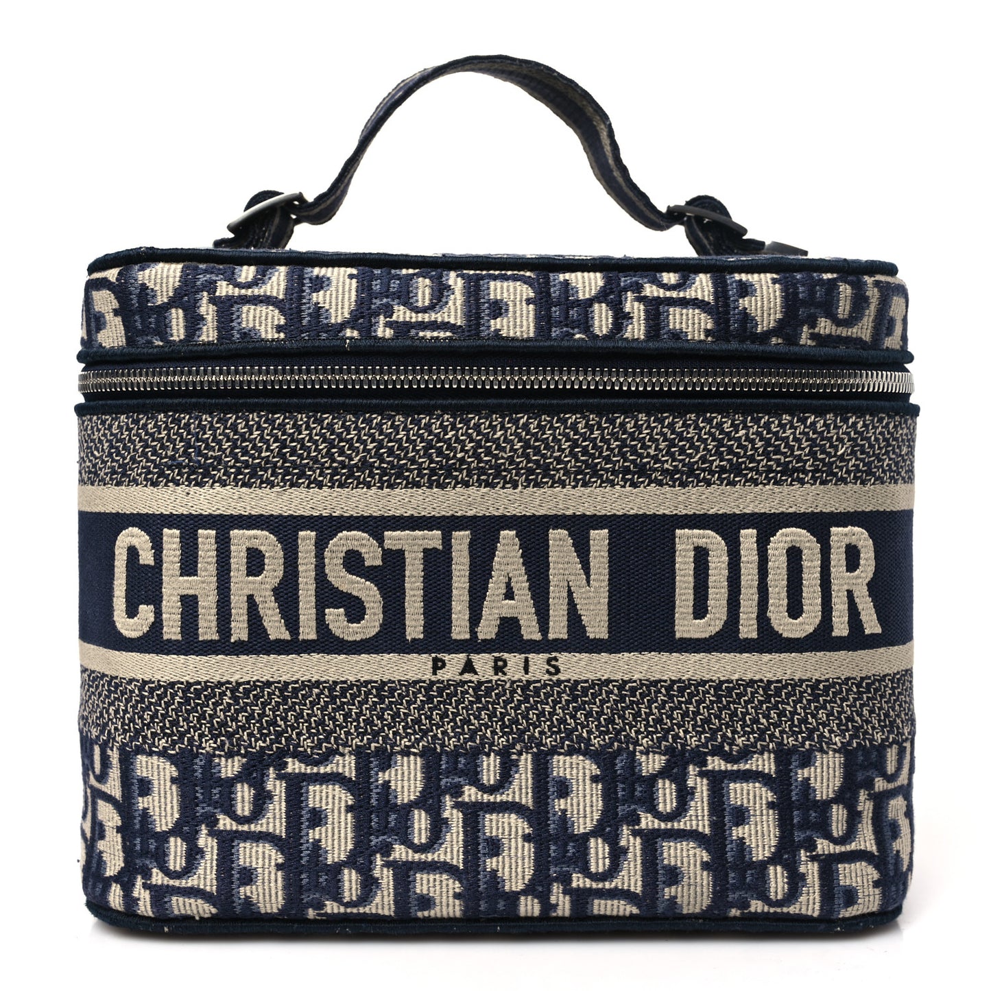 Oblique Diortravel Vanity Case Blue