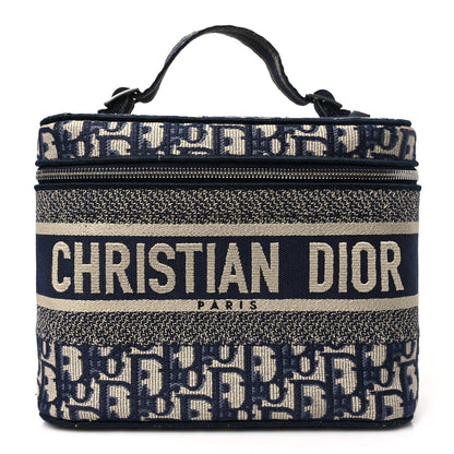 Christian Dior Oblique Diortravel Vanity Case Blue 1 of 10
