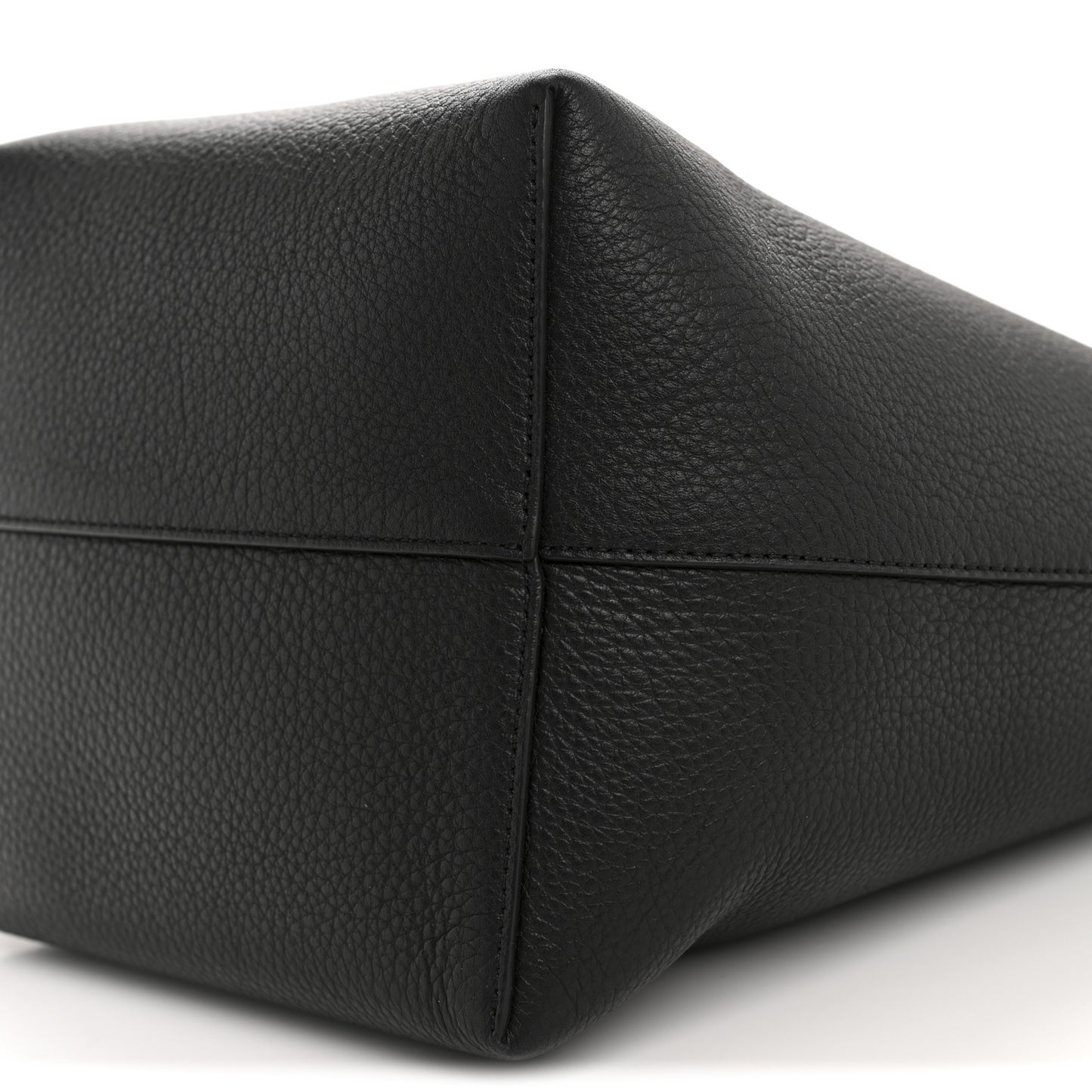 Grained Calfskin Medium N/S Park Tote Black