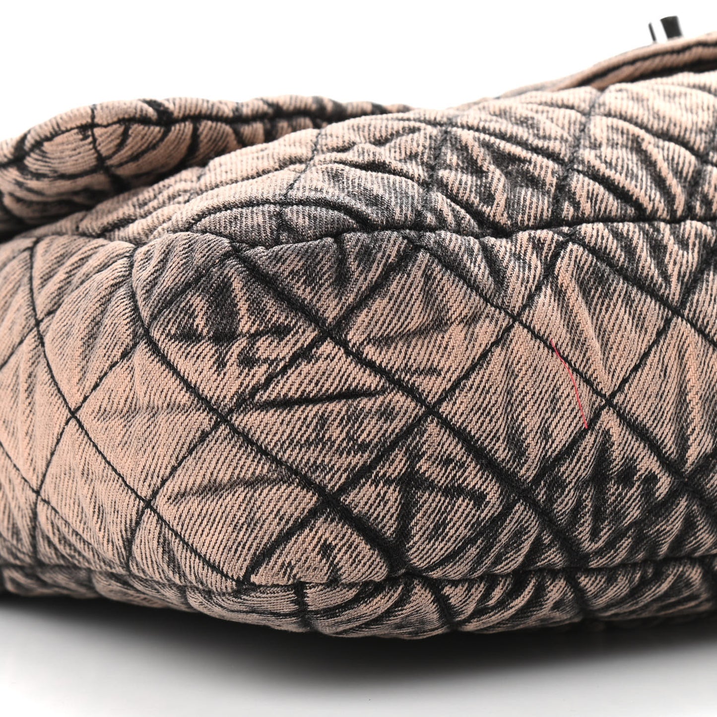 Denim Quilted Denimpression Flap Rose Clair