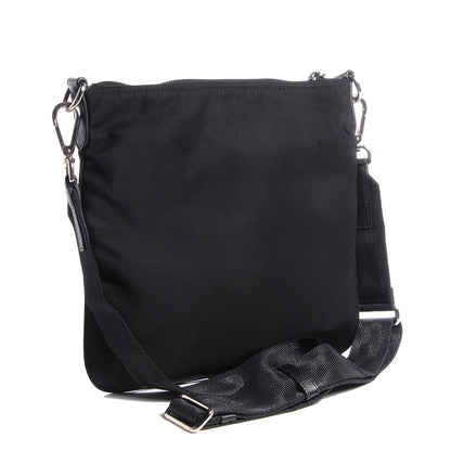 Prada Nylon Flat Messenger Bag Black 4 of 11