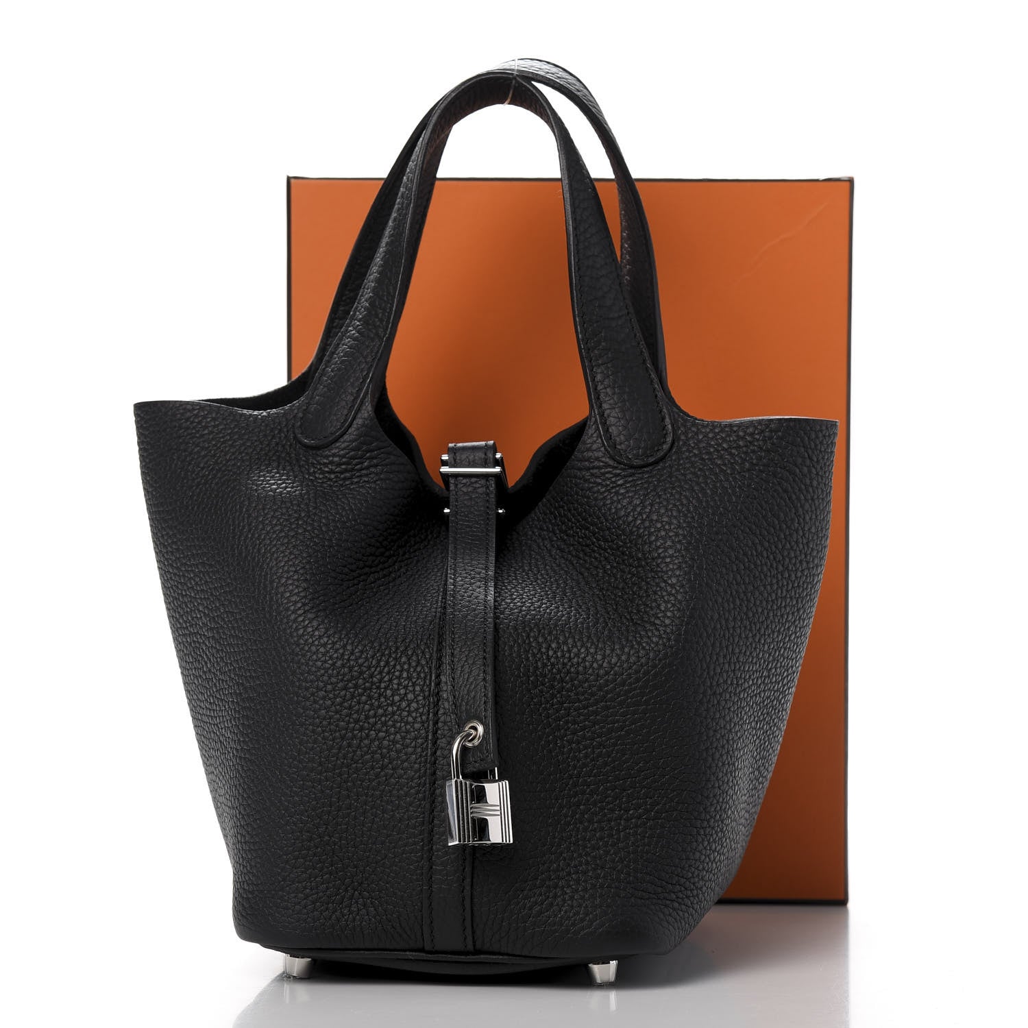 Hermes Taurillon Clemence Picotin Lock 18 PM Black 11 of 11