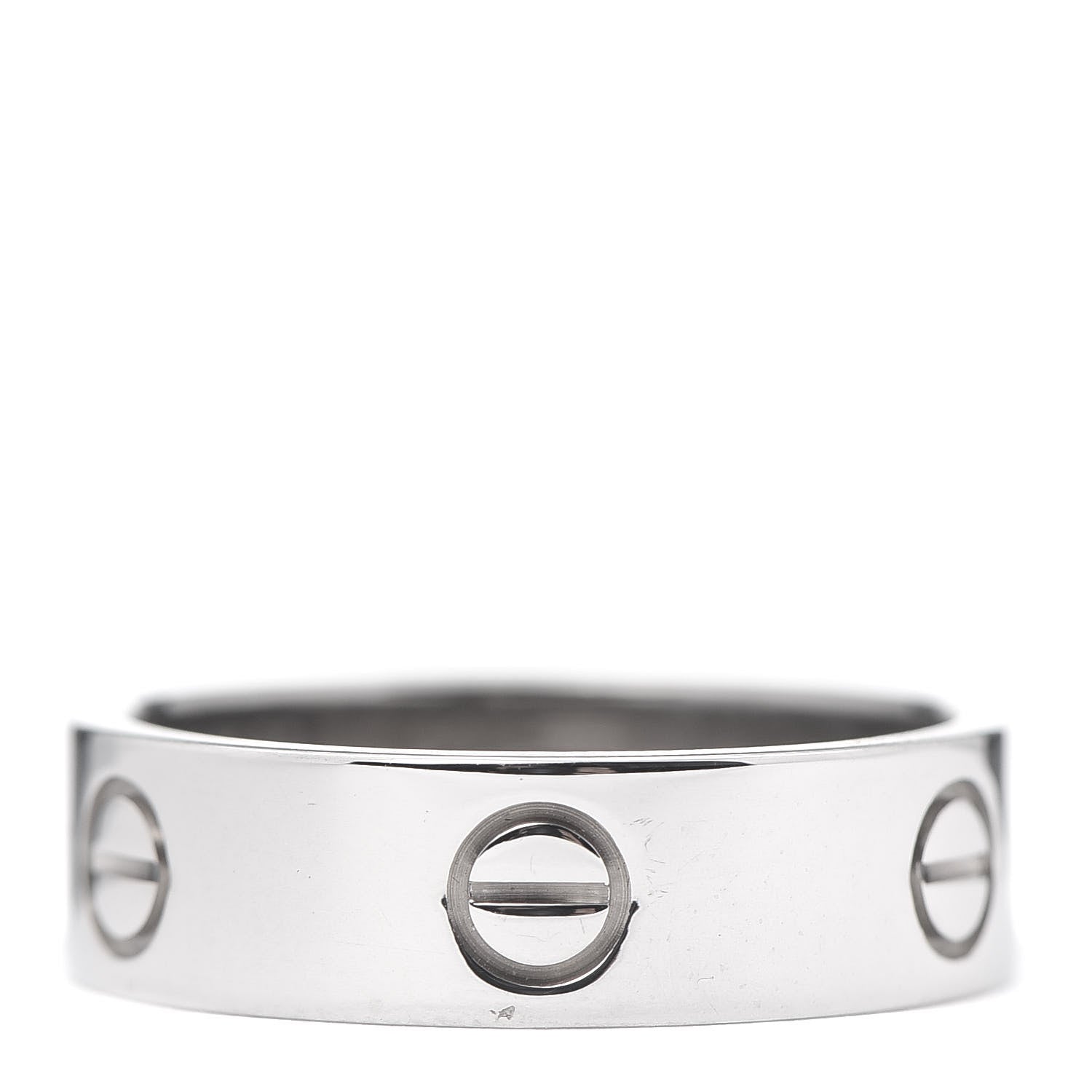 Cartier 18K White Gold 5.5mm LOVE Ring 59 8.75 3 of 4