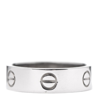Cartier 18K White Gold 5.5mm LOVE Ring 59 8.75 3 of 4