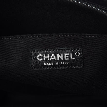 Chanel Grained Vegetal Calfskin Urban Shopping Tote Black 7 of 8