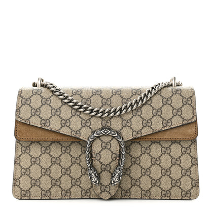 Gucci GG Supreme Monogram Small Dionysus Shoulder Bag Taupe 1 of 11