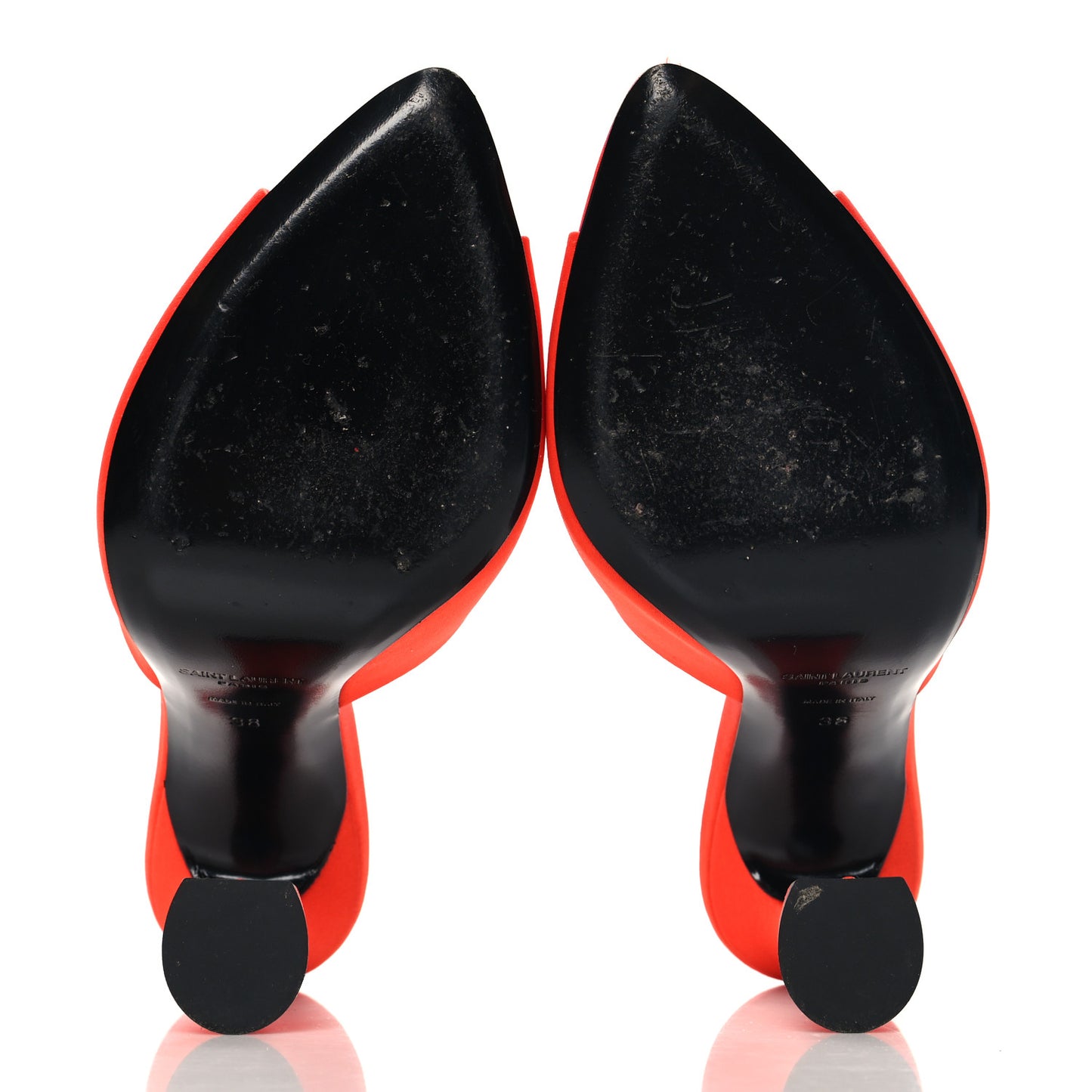 Crepe De Chine Suite Mule Sandals 38 Arancio