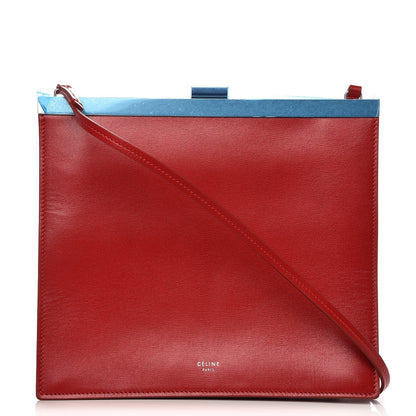 Celine Smooth Calfskin Mini Clasp Bag Pop Red 1 of 7