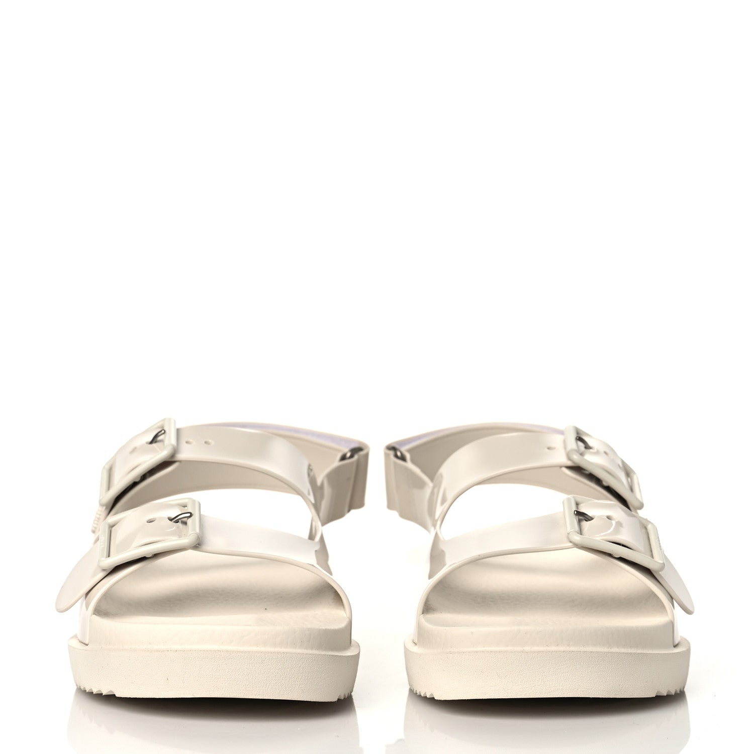 Gucci Rubber Mini Double G Womens Isla Dad Sandals 40 Dusty White 2 of 8
