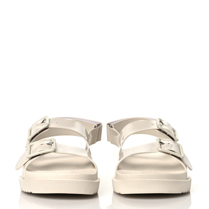 Gucci Rubber Mini Double G Womens Isla Dad Sandals 40 Dusty White 2 of 8