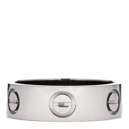 Cartier 18K White Gold 5.5mm LOVE Ring 49 5 3 of 4