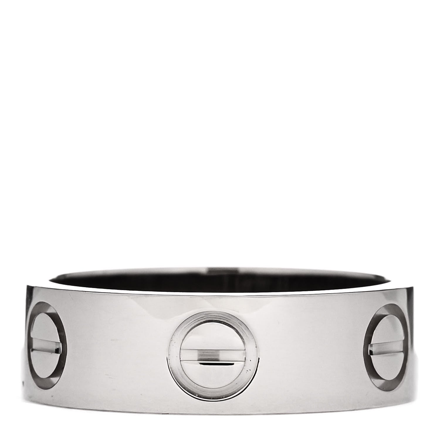 Cartier 18K White Gold 5.5mm LOVE Ring 49 5 3 of 4
