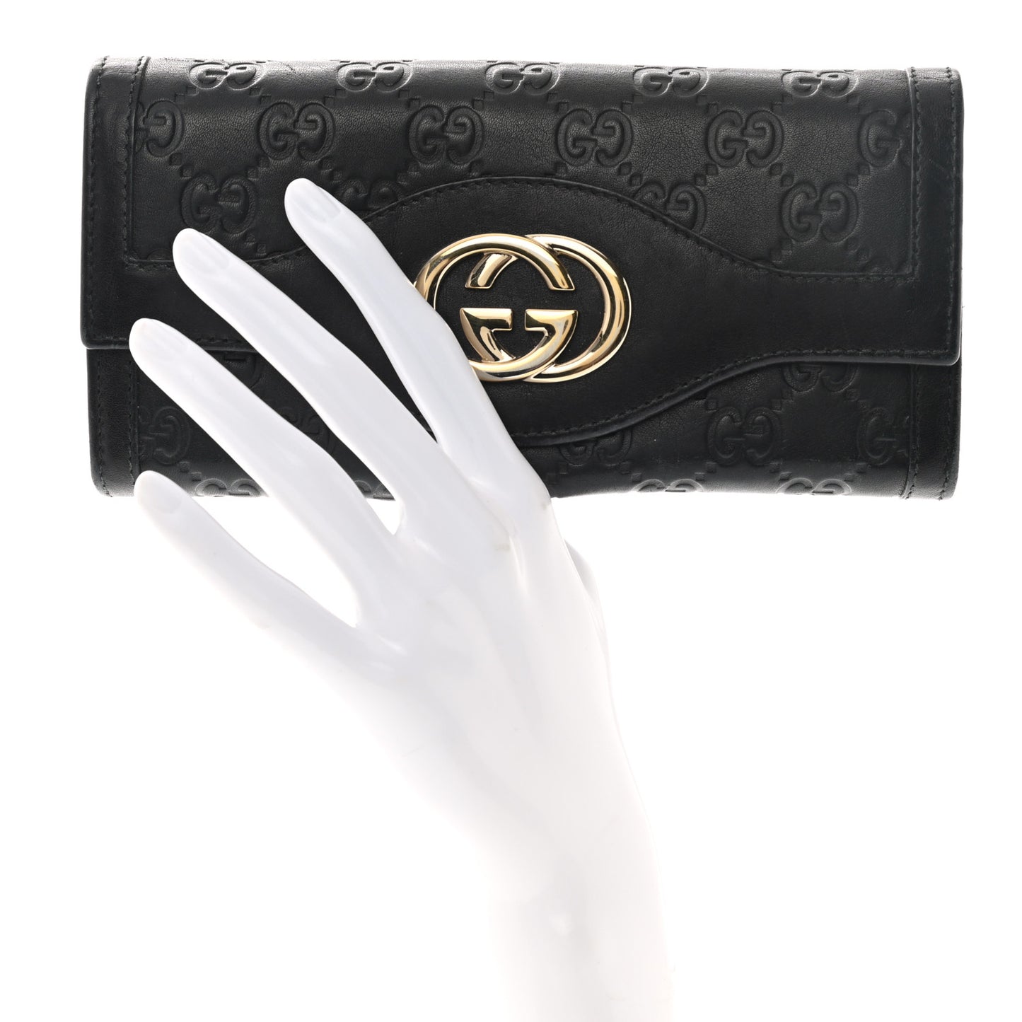 Guccissima Sukey Continental Wallet Continental Wallet Black